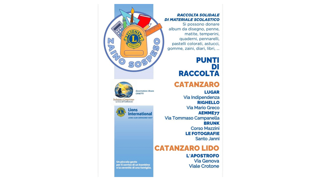 zaino sospeso