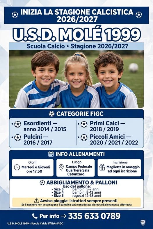 scuola calcio molè