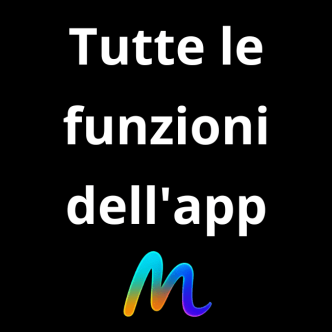 tutte le funzioni dell'app