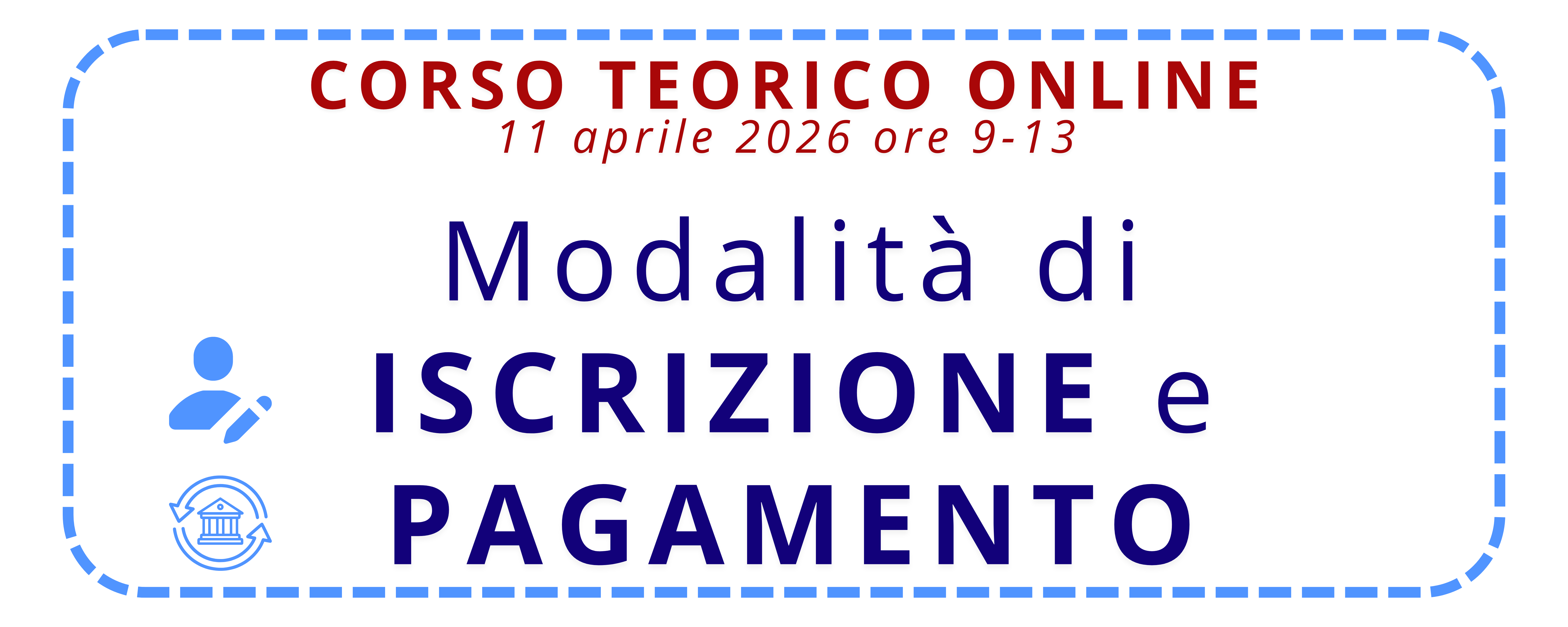 Iscrizione e pagamento