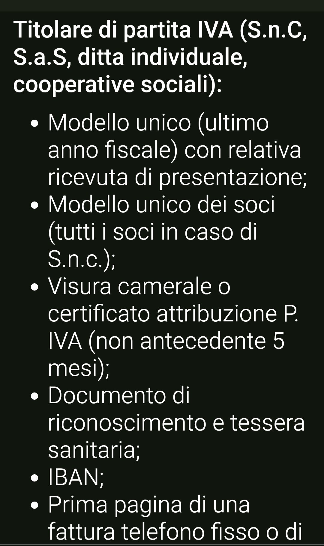 DITTA INDIVIDUALE   SAS.  SNC